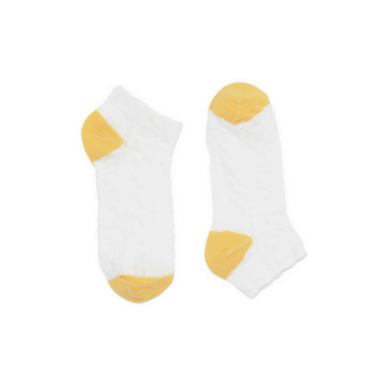 Two Tone Ankle Sock - Yellow