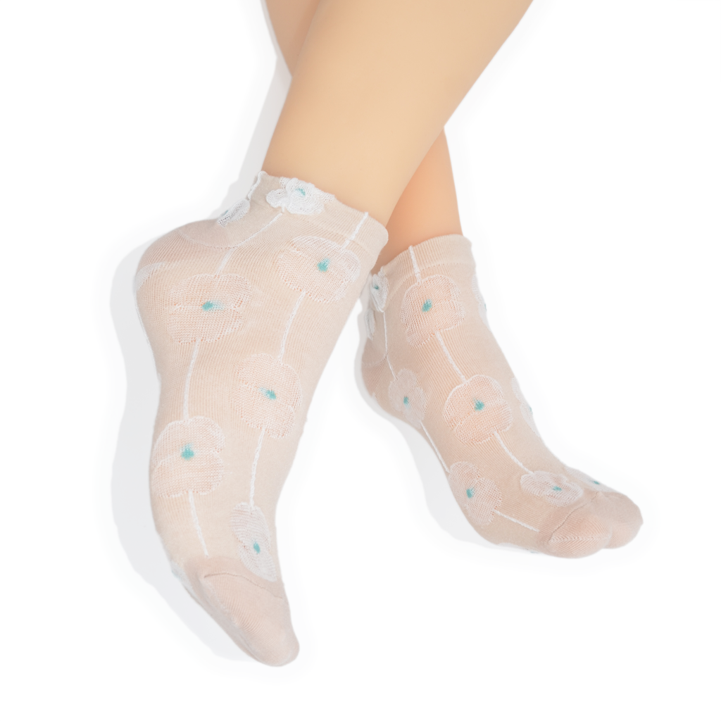 Petal Trail Ankle Sock