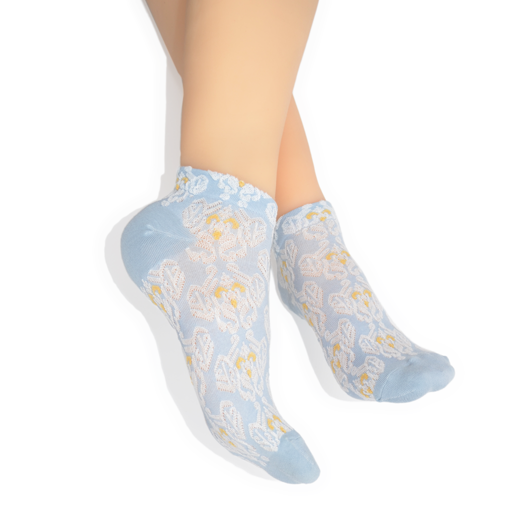 Sky Bloom Ankle Sock