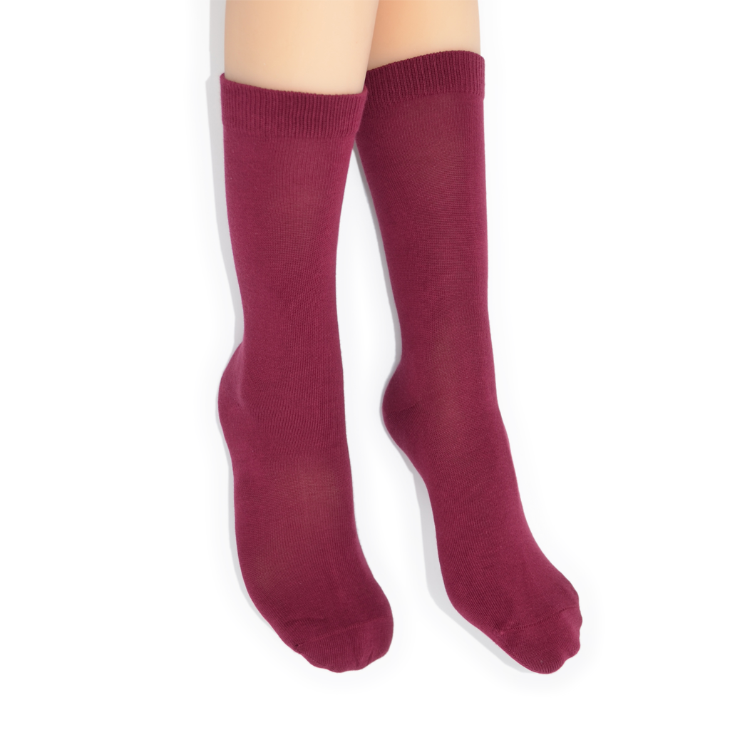 Everyday Crew Sock - Wine