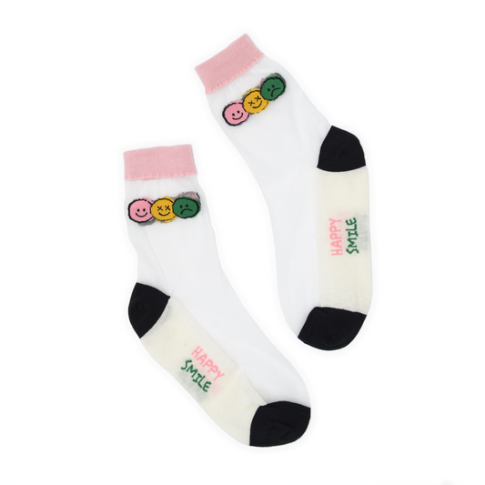 Trio Smile Quarter Crew Sock