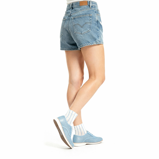 Blue Stripe Ankle Sock