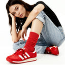 Alex Everyday Crew Sock - Scarlet