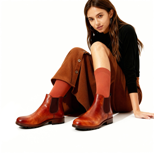 Everyday Crew Sock - Rust