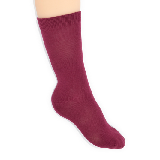 Everyday Crew Sock - Wine