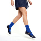 Maggie Sparkle Lurex Crew - Cobalt