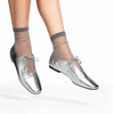 Jessica Sheer Lines Quarter Crew - Grey