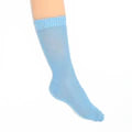 Light blue sock on a white background