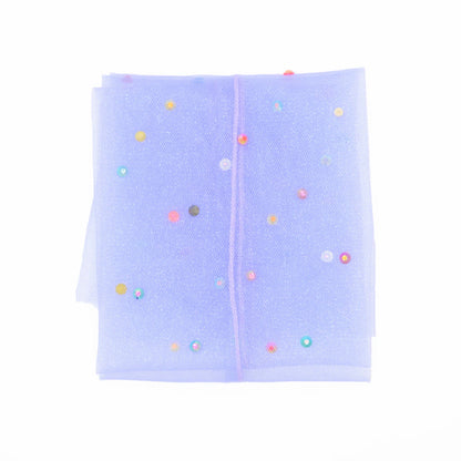 Yasmin Diamanté Tulle Mesh Sock - Lilac