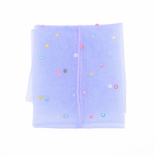 Yasmin Diamanté Tulle Mesh Sock - Lilac