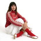 Maggie Sparkle Lurex Crew - Red