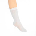 Silver sock on a white background
