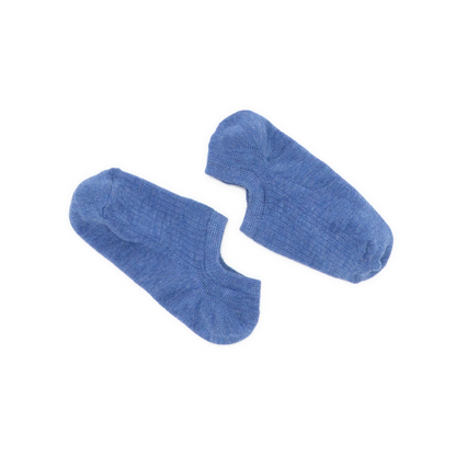 No Show Sock Heather Blue