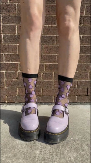 Becky Sheer Heart Crew - Dark Lavender