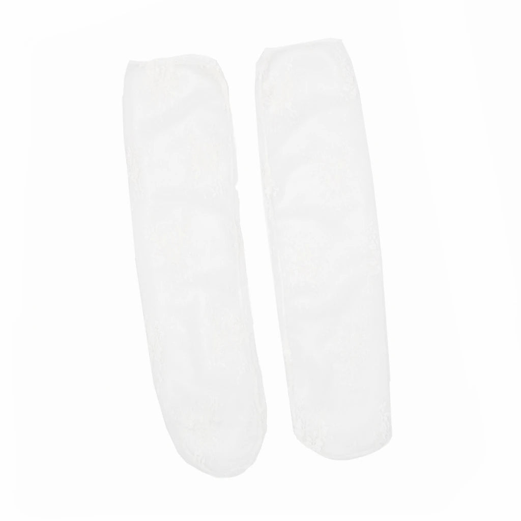 Erin Floral Lace Crew Sock - White