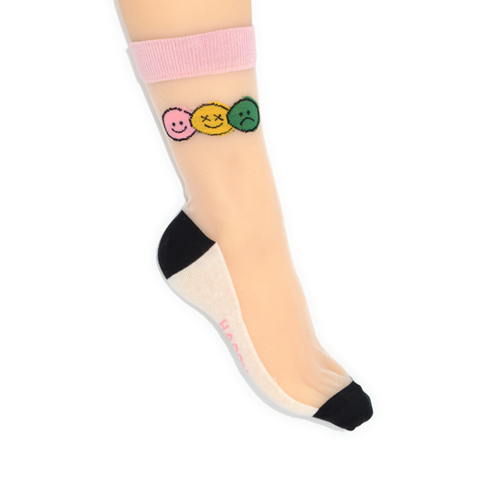 Trio Smile Quarter Crew Sock