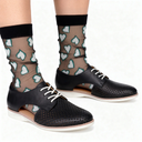 Becky Sheer Heart Crew - Dark Emerald & White