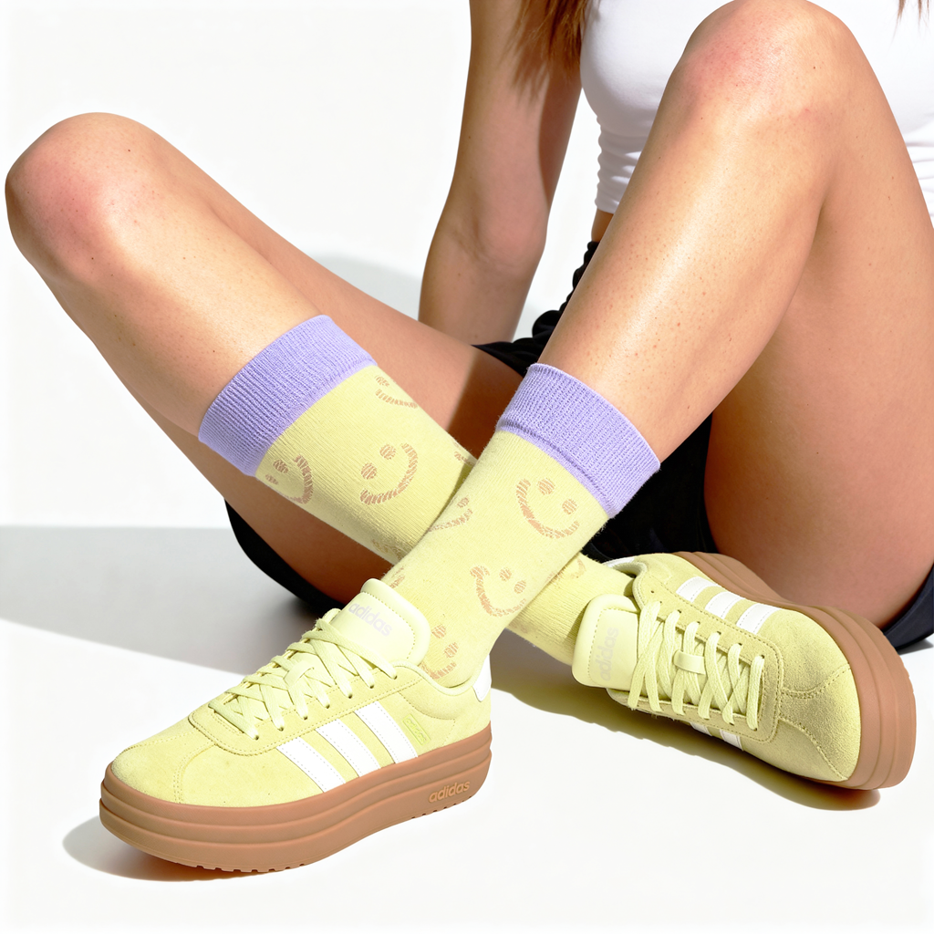 All Smiles Quarter Crew Sock